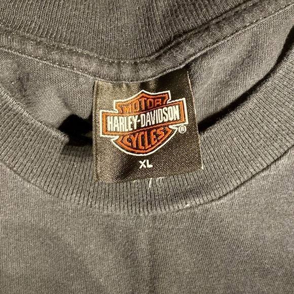 Vintage Harley-Davidson Motorcycles Black Graphic T-Shirt Tee Men's XL Route 66 - Picture 4 of 5